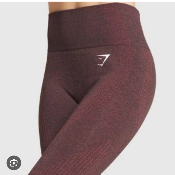 Gymshark Vital Seamless Leggings - Brown Marl size Medium - Picture 3 of 3